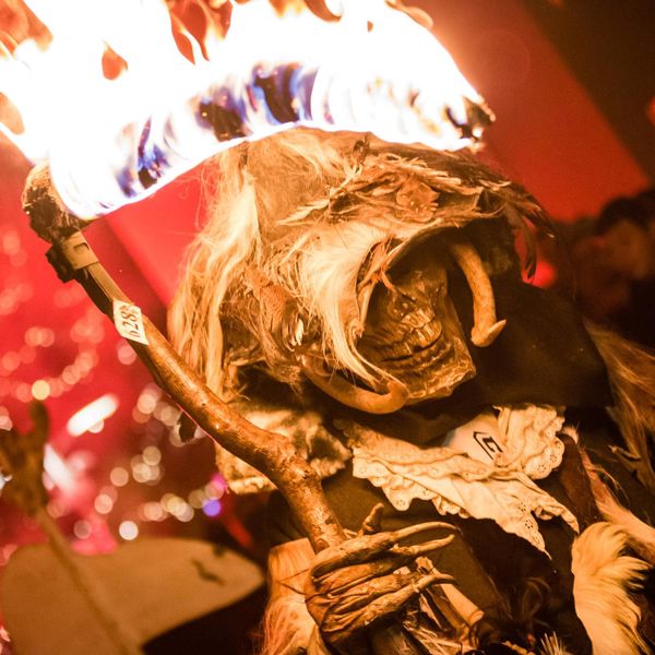 Krampus parade in Natz