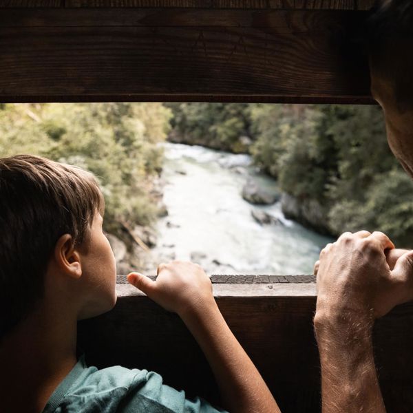 Rundlbrücke in der Rienzschlucht